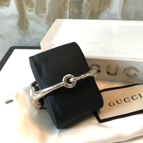 Rare Gucci Sterling Silver Horsebit Bracelet - Picture 4 of 8